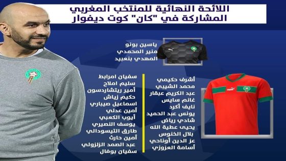 وليد الركراكي يكشف عن لائحة المنتخب المغربي لمباراة تنزانيا