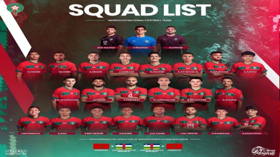 الرگراگي يعرض لائحة اللاعبين الذين سيخضون غمار الجولة الثالثة و الرابعة من إقصائيات أمم إفريقيا