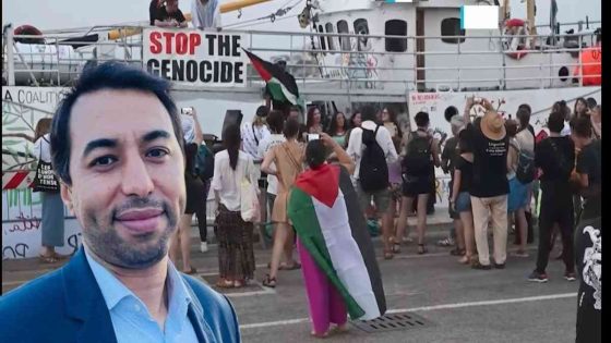 اعتقال الصحفي المغربي محمد البقالي من على متن سفينة حنظلة