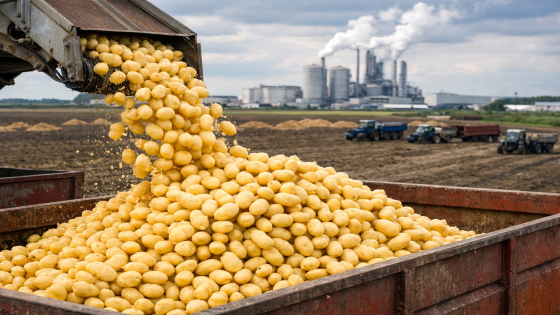 المزارعون البلجيكيون تحت الضغط: انخفاض تاريخي في أسعار البطاطس الصناعية